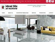 Tablet Screenshot of idealtilefairfield.com